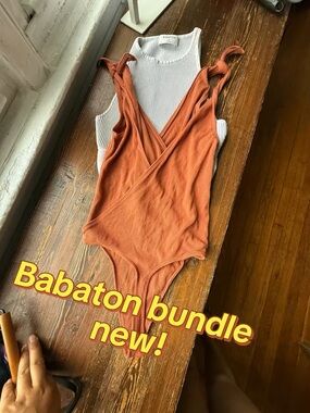 Wilfred Rust Tie-Shoulder One-Piece Bodysuit
